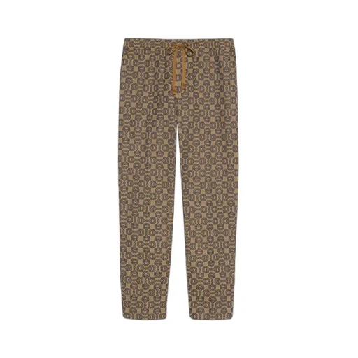 Horsebit Jacquard-Logo Track Pants