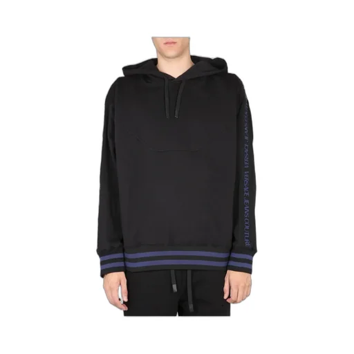 Versace Jeans Couture Logo Tape Drawstring Hoodie
