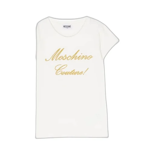 Moschino Kids Logo Embroidered Crewneck T-Shirt