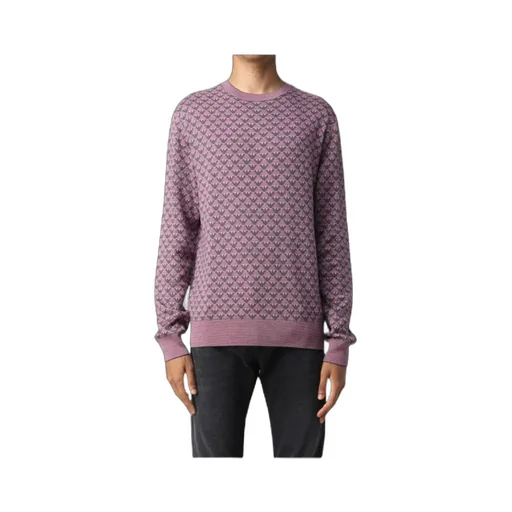 Round-Neck Long-Sleeve Wool Sweater