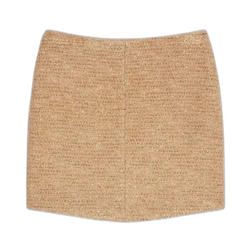 Mini Skirt In Lurex Natte