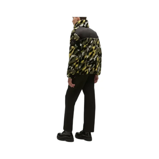 Printed Velvet Zipper Jacket