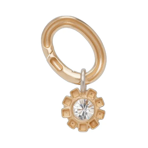 Floral Hoop Earrings