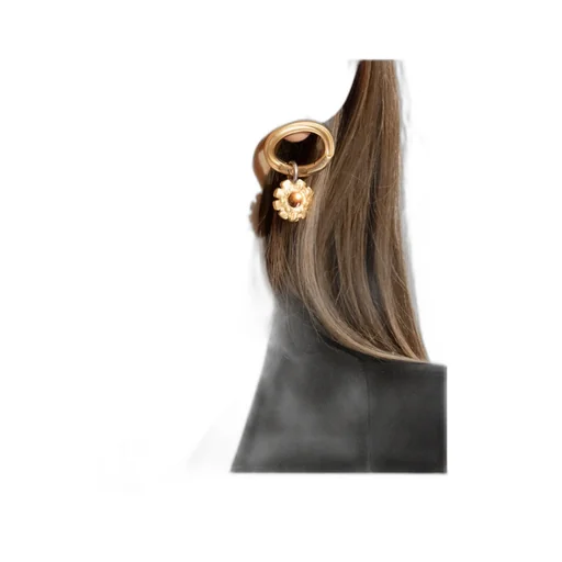 Floral Hoop Earrings
