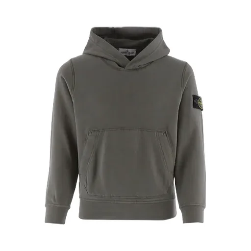 Stone Island Junior Compass-Patch Long-Sleeved Hoodie
