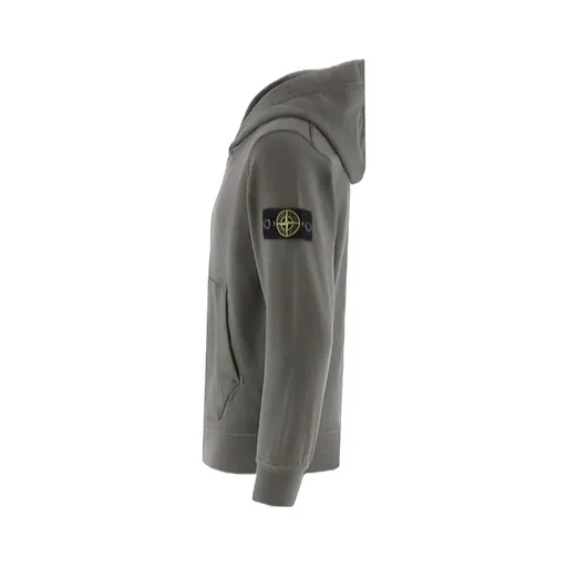 Stone Island Junior Compass-Patch Long-Sleeved Hoodie