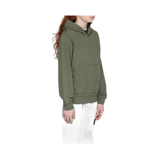 Stone Island Junior Compass-Patch Long-Sleeved Hoodie