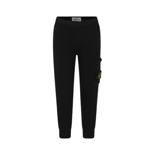 Stone Island Junior Compass-Patch Elasticated Waistband Track Pants