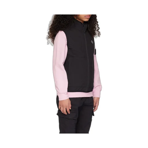Stone Island Junior Logo-Patch Zipped Shell Gilet