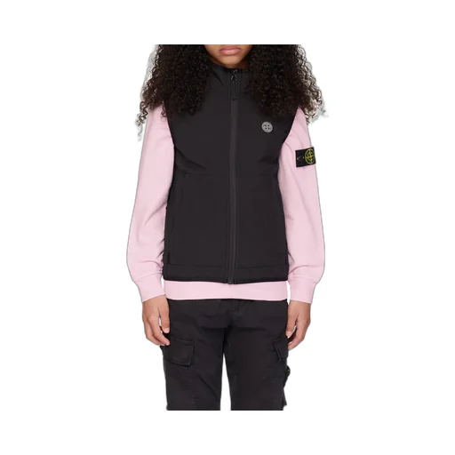 Stone Island Junior Logo-Patch Zipped Shell Gilet