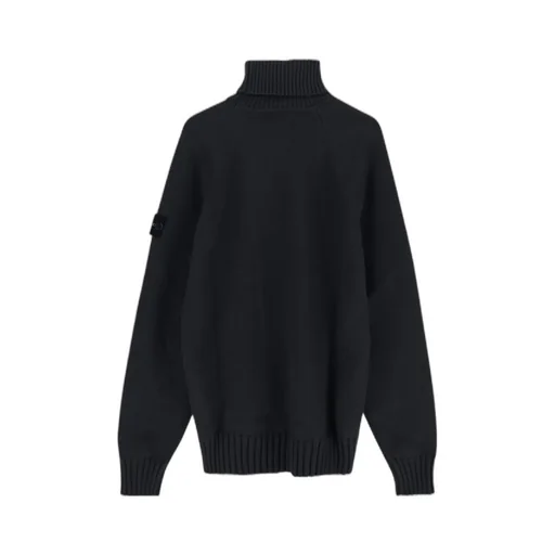 Stone Island Junior Logo Patch Knitted Jumper