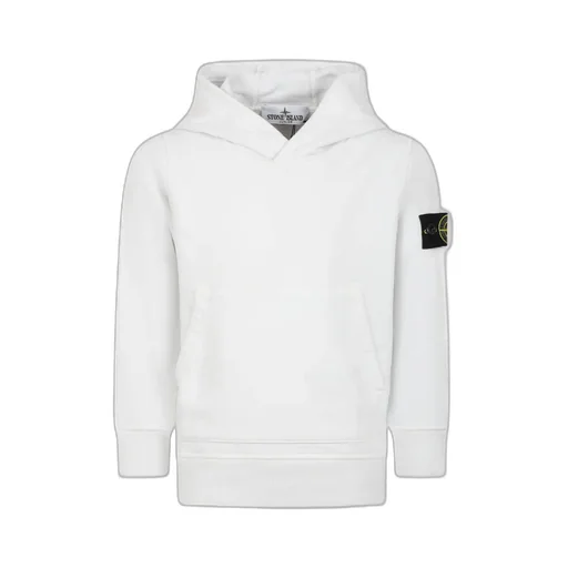 Stone Island Junior Compass Patch Long-Sleeved Hoodie