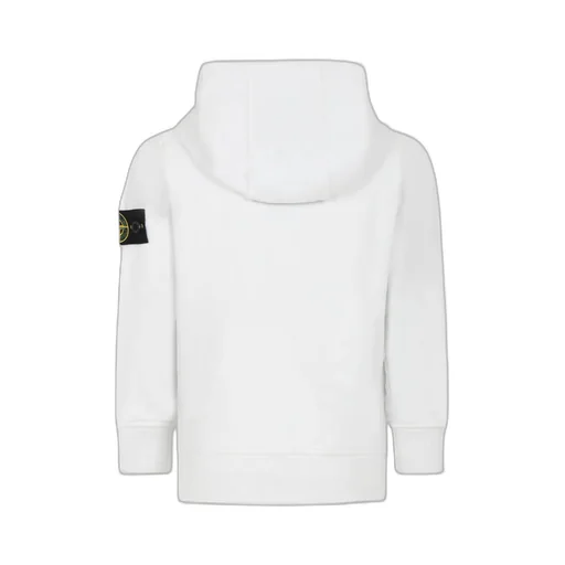 Stone Island Junior Compass Patch Long-Sleeved Hoodie