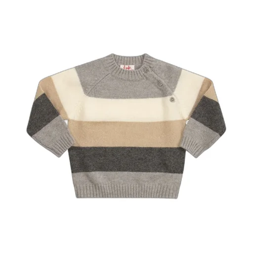 Il Gufo Striped Knitted Jumper