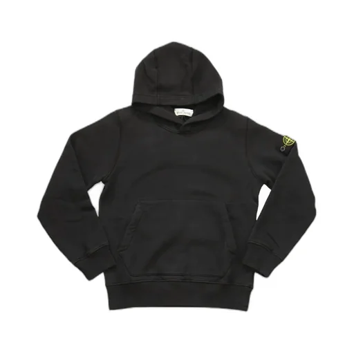 Stone Island Junior Compass Patch Long-Sleeved Hoodie