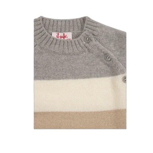 Il Gufo Striped Knitted Jumper