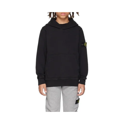 Stone Island Junior Compass Patch Long-Sleeved Hoodie