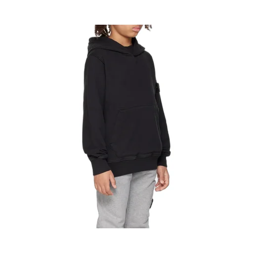 Stone Island Junior Compass Patch Long-Sleeved Hoodie