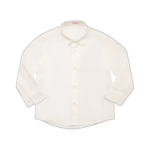 Il Gufo Curved Hem Button-Up Shirt