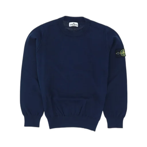 Stone Island Junior Logo-Patch Long-Sleeved Sweatshirt