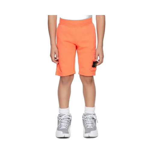 Stone Island Junior Compass-Patch Cargo Track Shorts