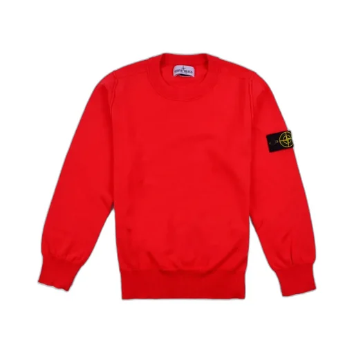 Stone Island Junior Logo-Patch Long-Sleeved Sweatshirt