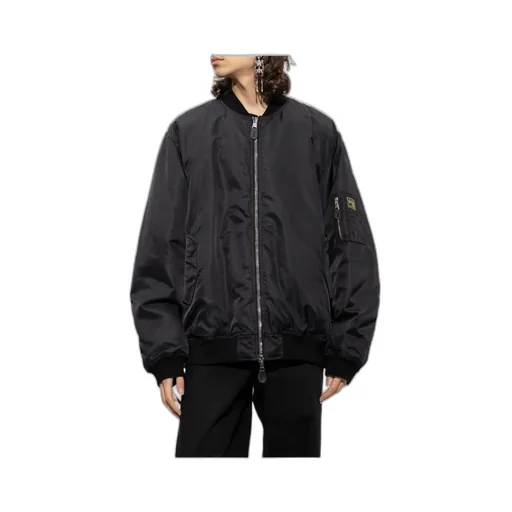 Detached-Print Bomber Jacket