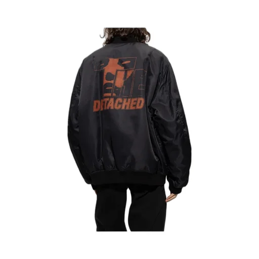 Detached-Print Bomber Jacket