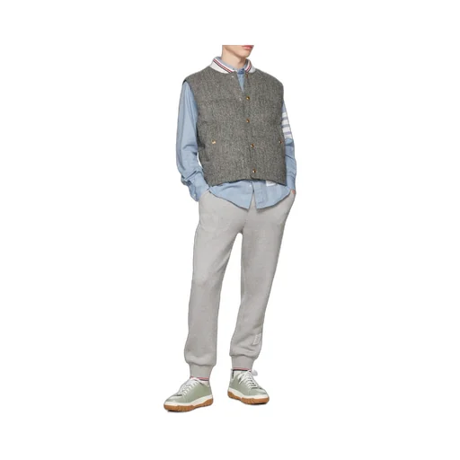 Thom Browne Logo Patch Drawstring Track Pants
