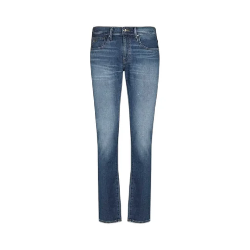Straight-Leg Denim Jeans