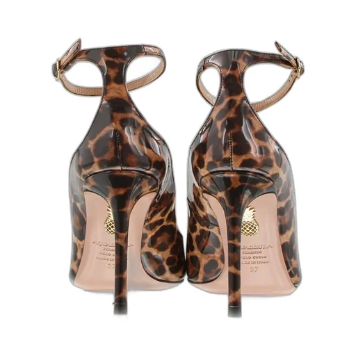Aquazzura Pointed Toe Leopard Pattern Pumps