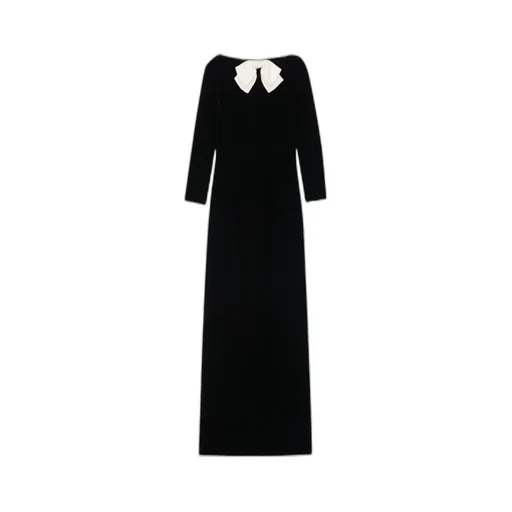 Long Dress In Cupro Velvet