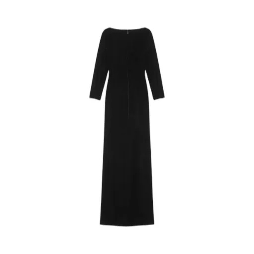 Long Dress In Cupro Velvet