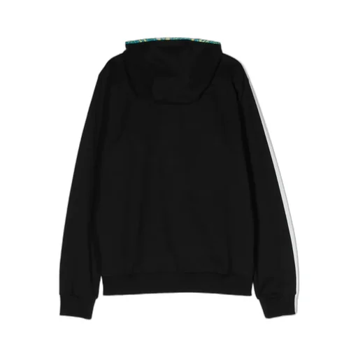 Zip-Up Patterned Hooded