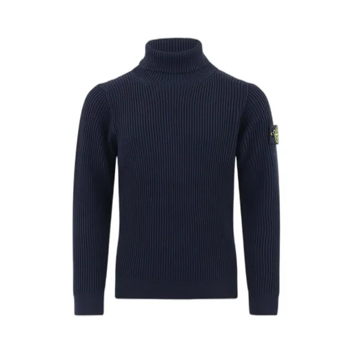 Logo-Patch Roll Neck Jumper