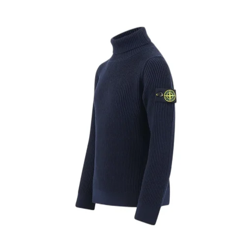 Logo-Patch Roll Neck Jumper