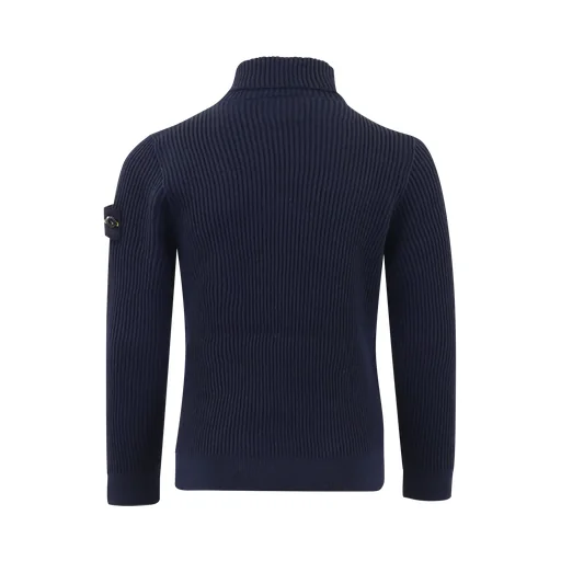 Logo-Patch Roll Neck Jumper