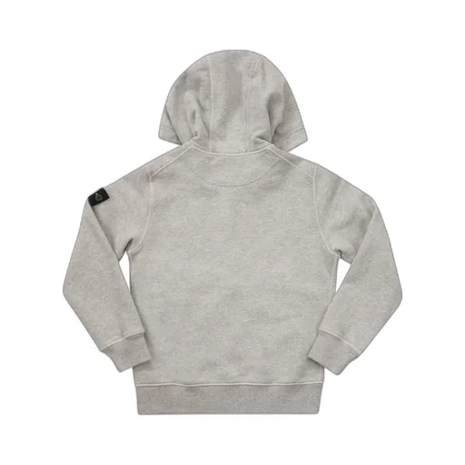 Stone Island Junior Logo Patch Zipped Hoodie