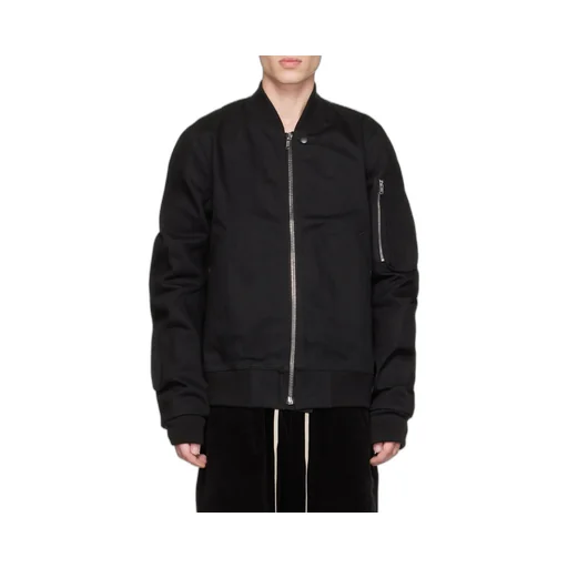 Logo Zipper Baseball Jacket