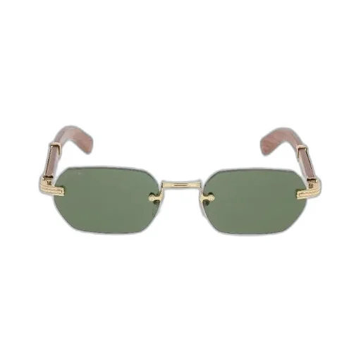 Cartier Rectangular Rimless Sunglasses