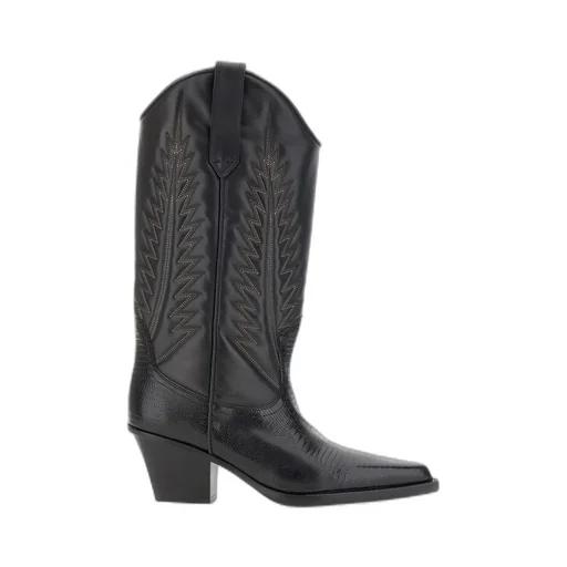 Rosario 60Mm Lizard-Effect Boots