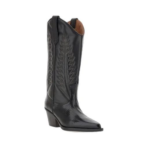 Rosario 60Mm Lizard-Effect Boots
