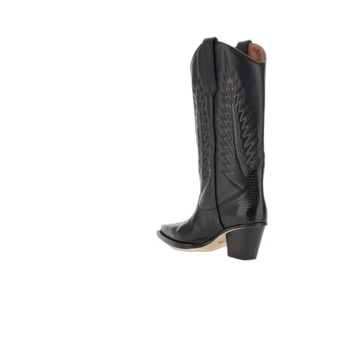 Rosario 60Mm Lizard-Effect Boots