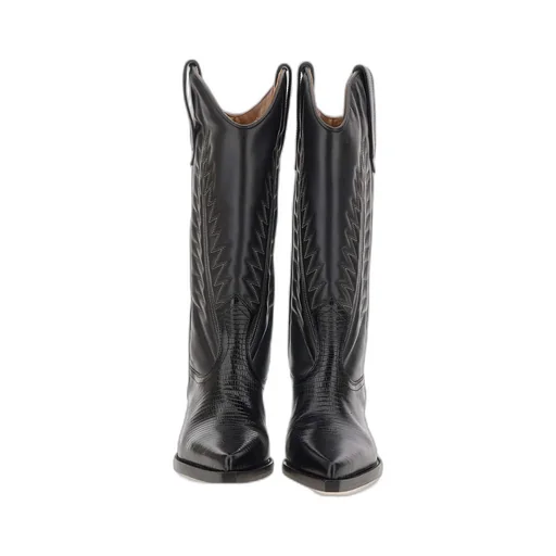 Rosario 60Mm Lizard-Effect Boots