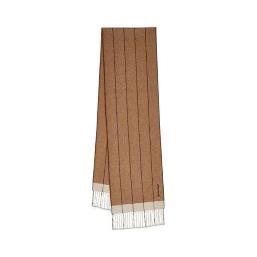 Ferragamo Striped Fringed-Edge Scarf