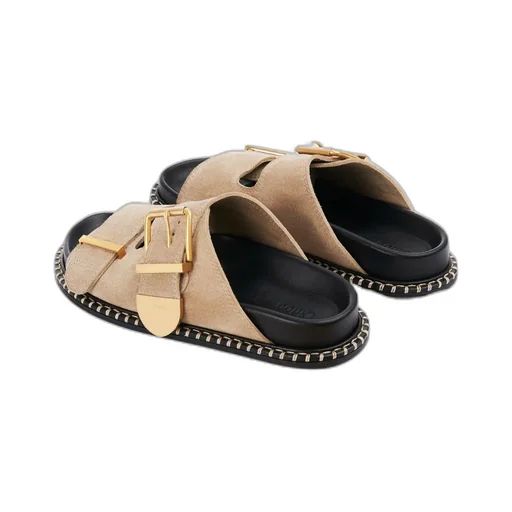Chloé Buckle-Detailed Slip-On Sandals