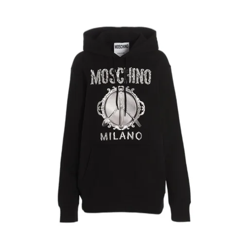 Glitter-Logo Cotton Sweatshirt