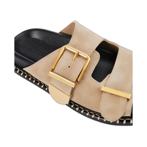 Chloé Buckle-Detailed Slip-On Sandals