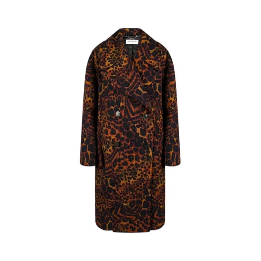 Ramson Animal Pattern Coat With Large Outline