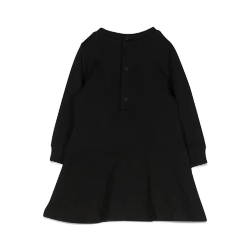 Embroidered Faux-Pockets Dress